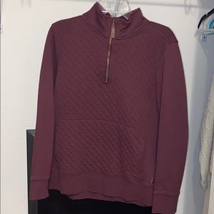 LL Bean maroon zip up jacket